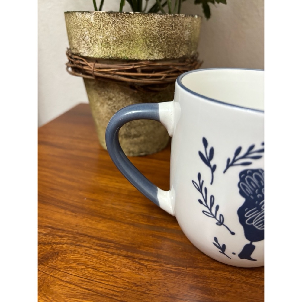 FARMHOUSE ANIMALS MUG ROOSTER HEN BOOTS COTTAGECORE LAKE HOUSE CABIN DECOR 15oz - Picture 4 of 7